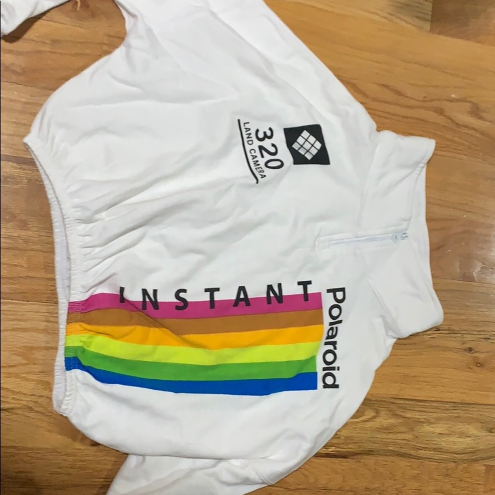 Long Sleeve Cropped Polaroid sweatshirt
